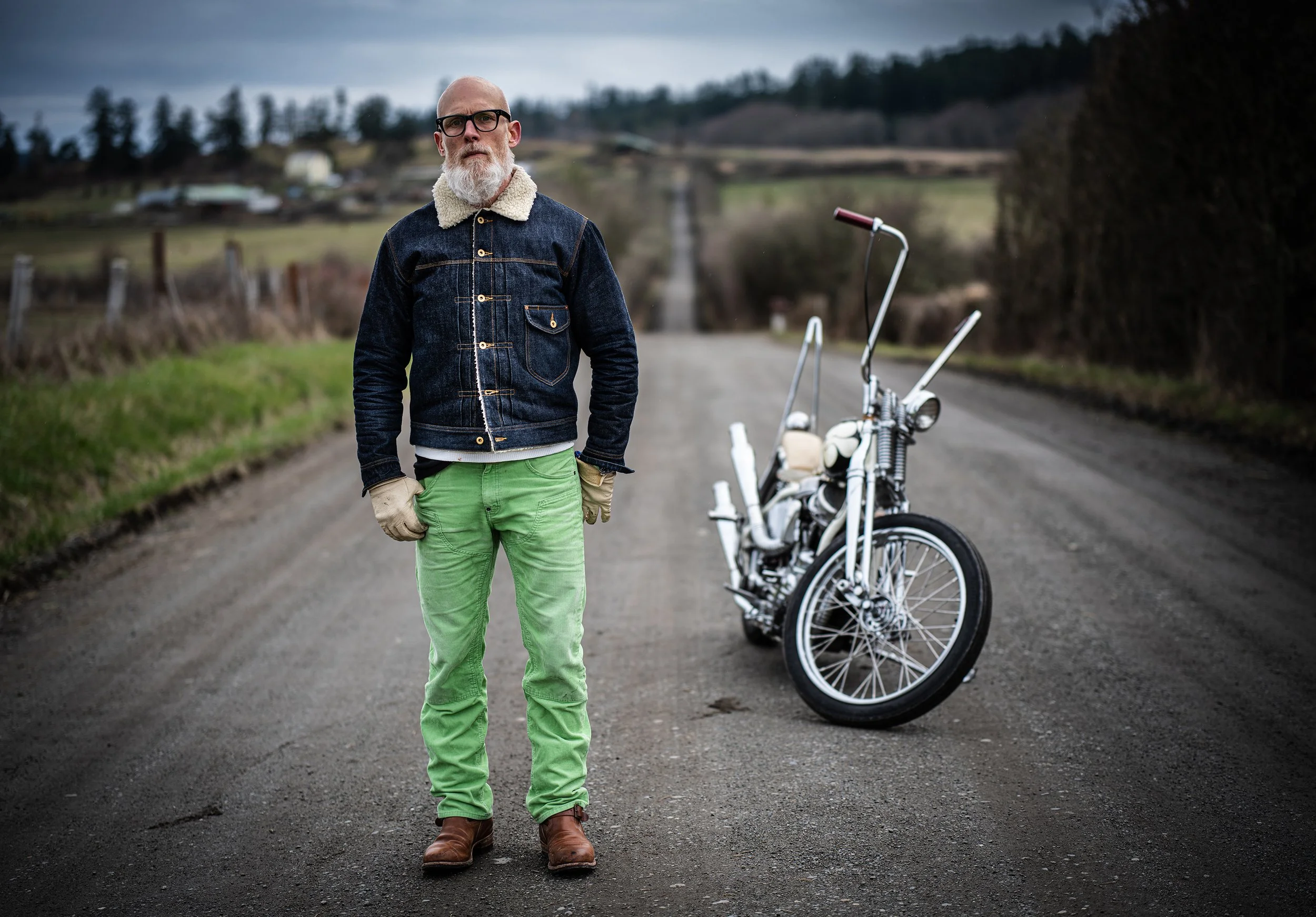 the Black Bear Brand double front OLD MONEY Green Cords — Black